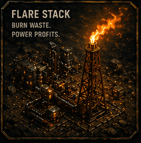 Flare stack artwork